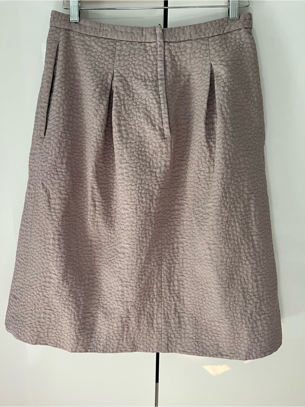 H&M Textured A-Line Midi Skirt in Mauve - Picture 3 of 11